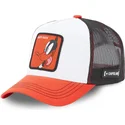 trucker-cap-weiss-schwarz-und-rot-duffy-duck-loo5-daf1-looney-tunes-von-capslab