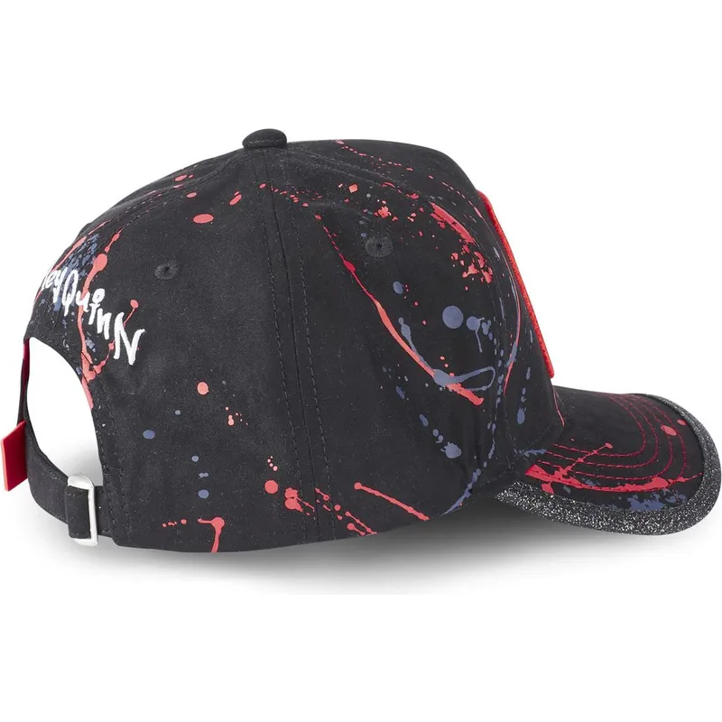 mutzen-gebogen-schwarz-verstellbares-band-harley-quinn-dc-comics-von-capslab mutzen-gebogen-schwarz-verstellbares-band-harley-quinn-dc-comics-von-capslab