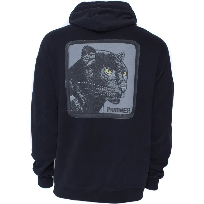 sweatshirt-mit-kapuze-schwarz-der-sudadera-con-capucha-negra-pantera-panther-solitary-the-farm-the-farm-von-goorin-bros