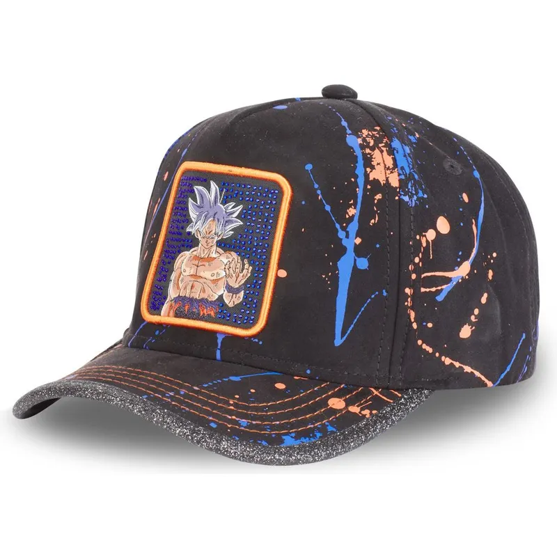 mutzen-gebogen-schwarz-verstellbares-band-son-goku-dragon-ball-von-capslab mutzen-gebogen-schwarz-verstellbares-band-son-goku-dragon-ball-von-capslab