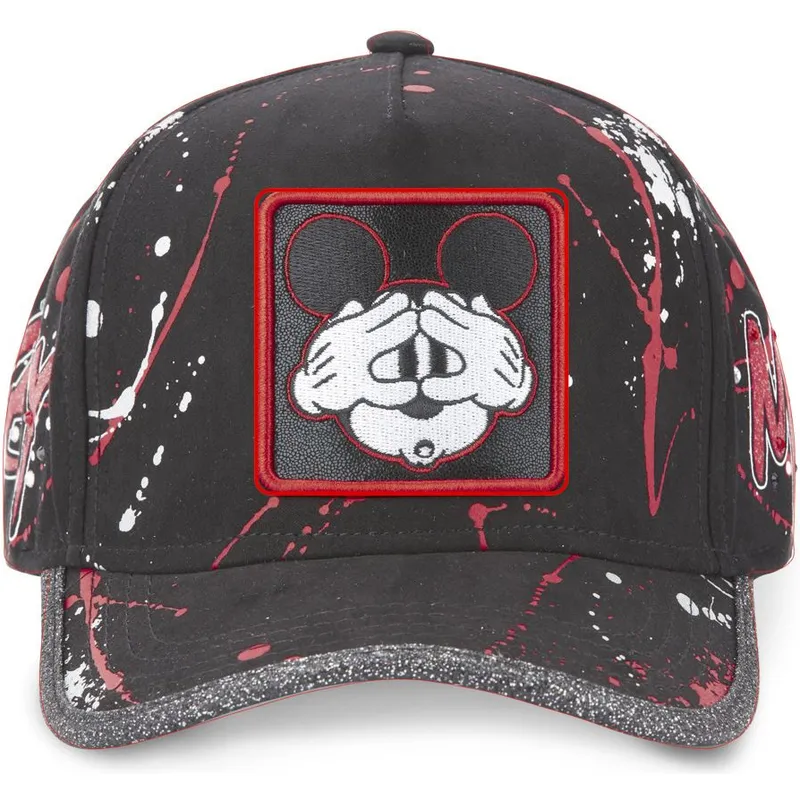 mutzen-gebogen-schwarz-verstellbares-band-mickey-mouse-disney-von-capslab mutzen-gebogen-schwarz-verstellbares-band-mickey-mouse-disney-von-capslab
