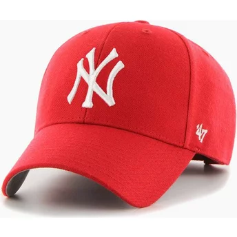 47 Brand Curved Brim MVP New York Yankees MLB Red Snapback Cap