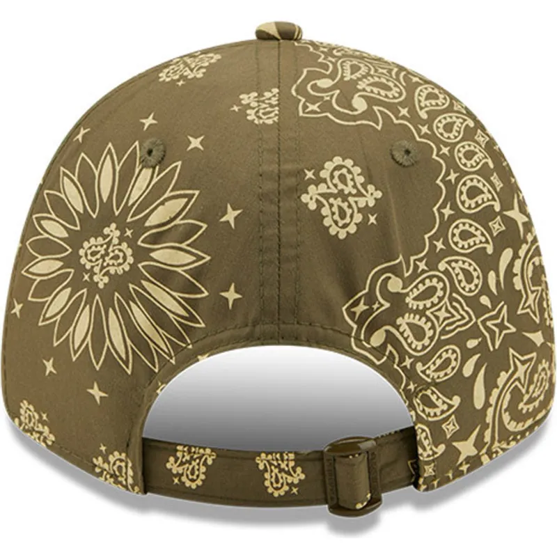 mutzen-gebogen-grun-verstellbares-band-9forty-paisley-print-der-new-york-yankees-mlb-von-new-era