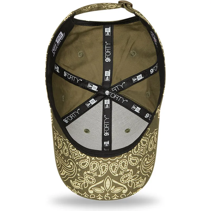 mutzen-gebogen-grun-verstellbares-band-9forty-paisley-print-der-new-york-yankees-mlb-von-new-era