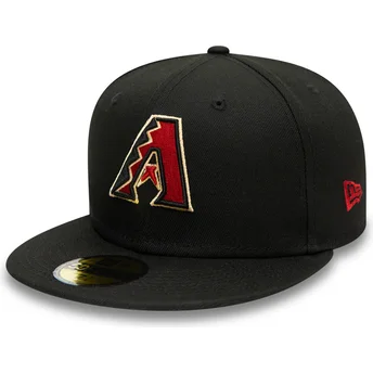 New Era Flat Brim 59FIFTY AC Perf Arizona Diamondbacks MLB Black Fitted Cap