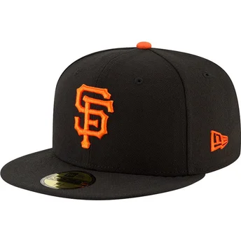 Mützen flach schwarz angepasst 59FIFTY AC Perf der San Francisco Giants MLB von New Era