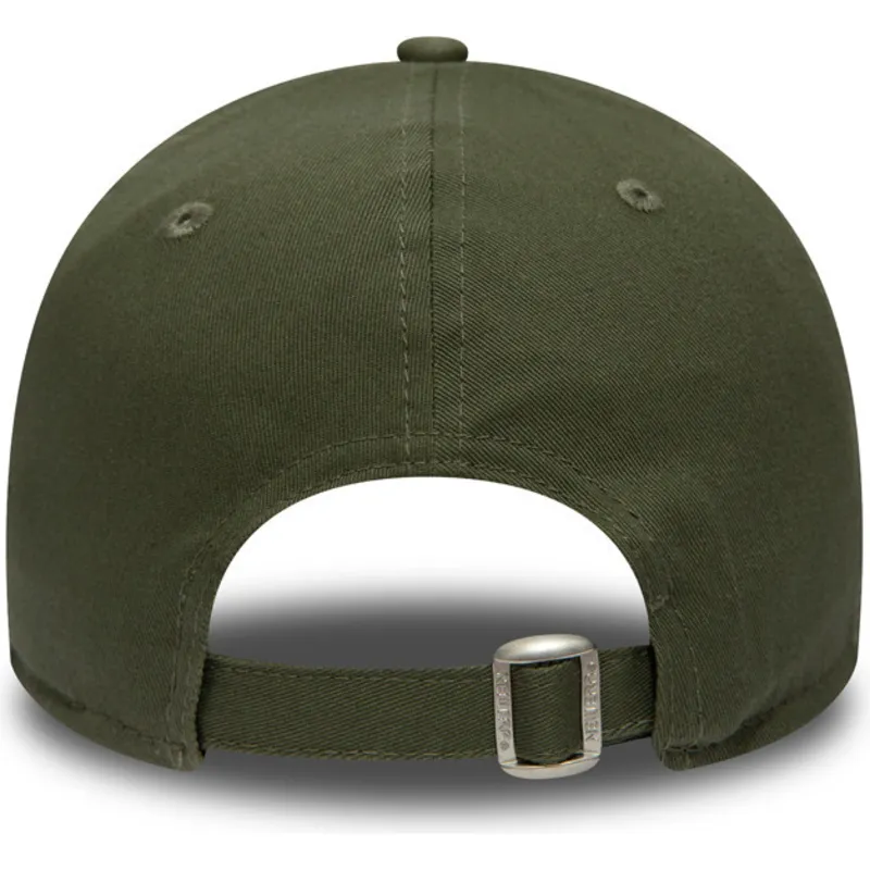 grune-gebogene-verstellbare-kappe-fur-kinder-9forty-league-essential-der-new-york-yankees-mlb-von-new-era