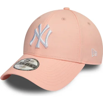 Mützen gebogen rosa verstellbares band für Kinder 9FORTY League Essential der New York Yankees MLB von New Era