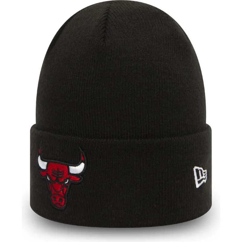 schwarze-essential-cuff-mutze-der-chicago-bulls-nba-von-new-era