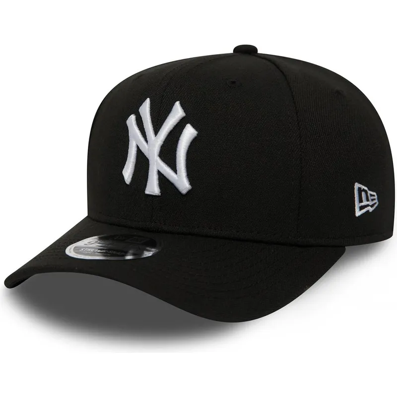 schwarze-gebogene-snapback-kappe-9fifty-stretch-snap-der-new-york-yankees-mlb-von-new-era schwarze-gebogene-snapback-kappe-9fifty-stretch-snap-der-new-york-yankees-mlb-von-new-era
