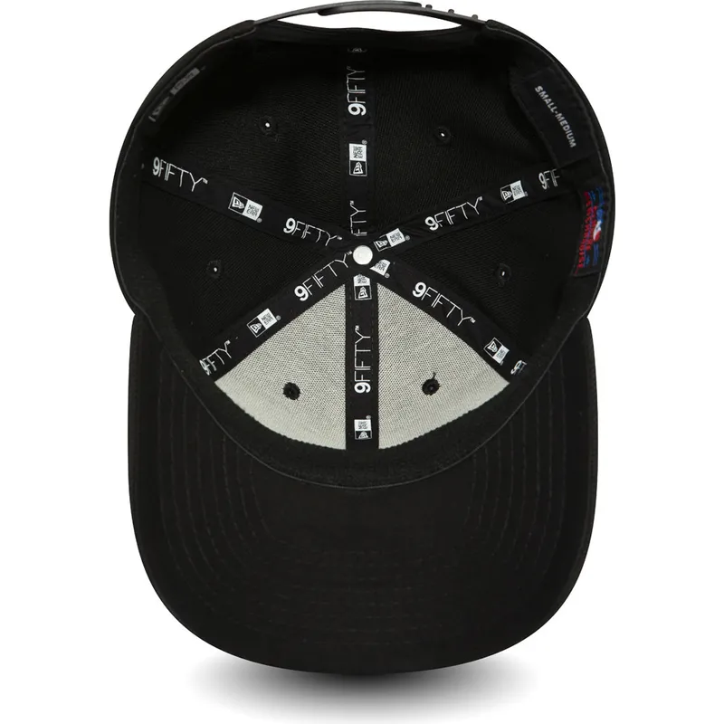 schwarze-gebogene-snapback-kappe-9fifty-stretch-snap-der-new-york-yankees-mlb-von-new-era schwarze-gebogene-snapback-kappe-9fifty-stretch-snap-der-new-york-yankees-mlb-von-new-era