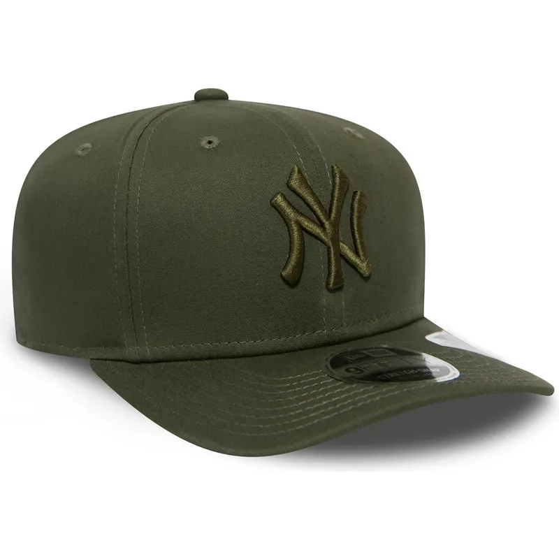 mutzen-gebogen-grun-snapback-9fifty-stretch-snap-league-essential-der-new-york-yankees-mlb-von-new-era