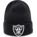 schwarze-essential-cuff-mutze-der-las-vegas-raiders-nfl-von-new-era