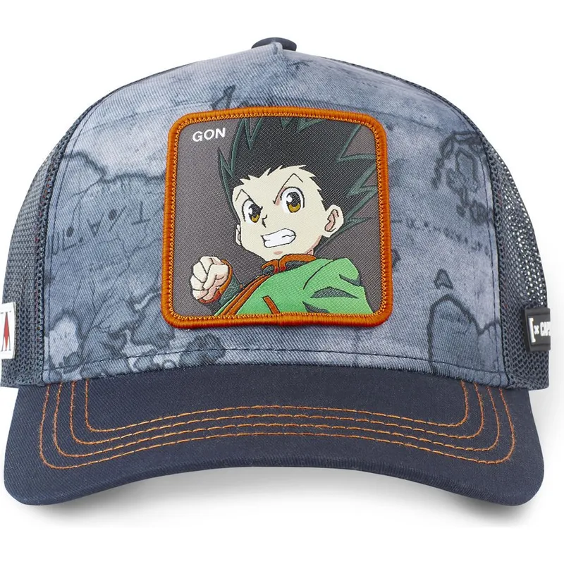 trucker-cap-marineblau-gon-freecss-gon2-hunter-x-hunter-von-capslab