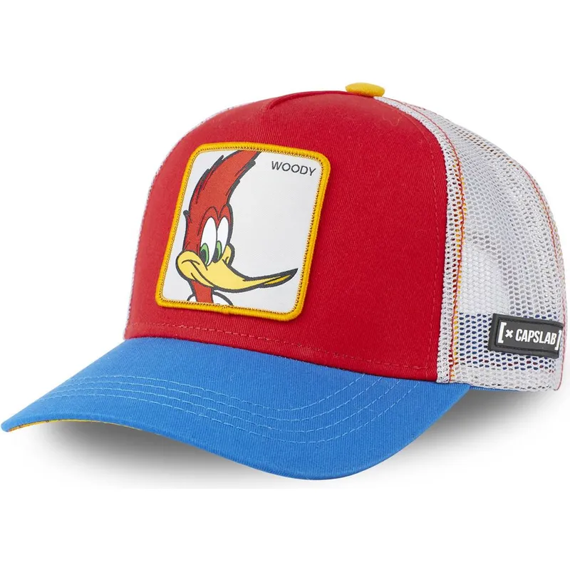 mutzen-gebogen-rot-snapback-woody-woodpecker-von-capslab mutzen-gebogen-rot-snapback-woody-woodpecker-von-capslab
