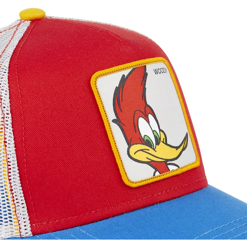 mutzen-gebogen-rot-snapback-woody-woodpecker-von-capslab mutzen-gebogen-rot-snapback-woody-woodpecker-von-capslab