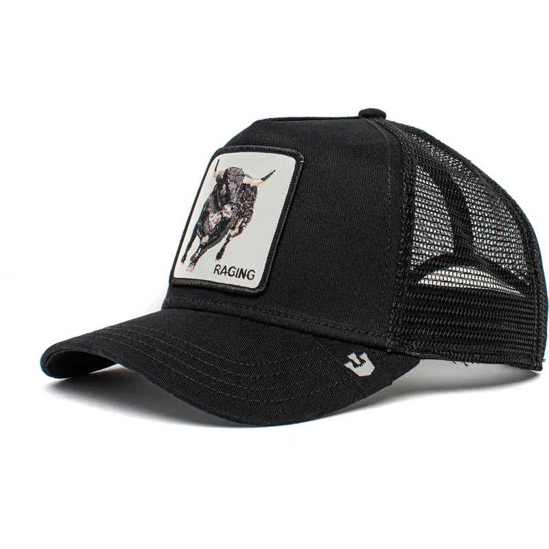 schwarze-trucker-kappe-stier-raging-rager-the-farm-von-goorin-bros