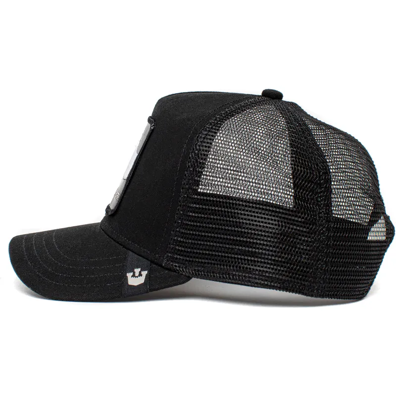 schwarze-trucker-kappe-pferd-high-rider-ride-high-the-farm-von-goorin-bros