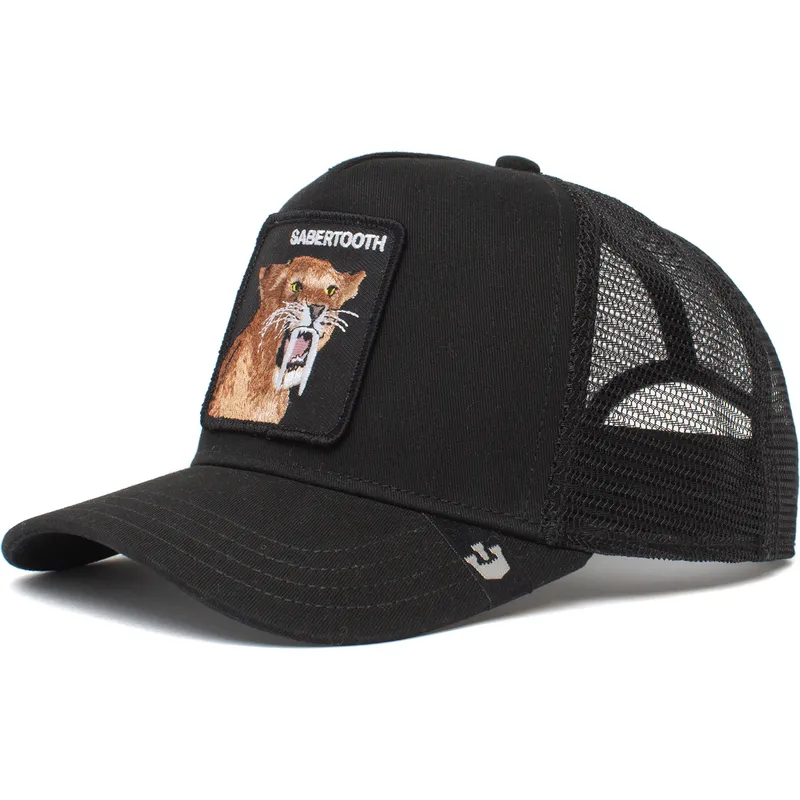 trucker-cap-schwarz-sabelzahne-the-sabertooth-tiger-the-farm-von-goorin-bros trucker-cap-schwarz-sabelzahne-the-sabertooth-tiger-the-farm-von-goorin-bros
