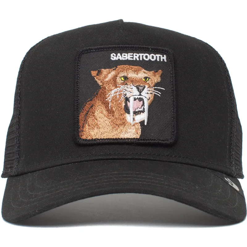 trucker-cap-schwarz-sabelzahne-the-sabertooth-tiger-the-farm-von-goorin-bros trucker-cap-schwarz-sabelzahne-the-sabertooth-tiger-the-farm-von-goorin-bros