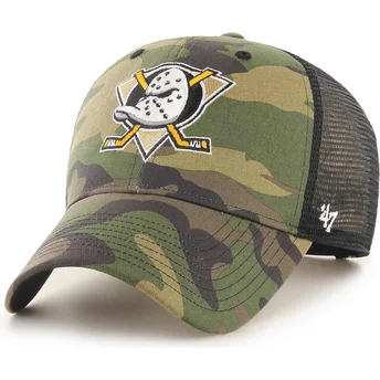 47 Brand MVP Branson Anaheim Ducks NHL Camouflage Trucker Hat