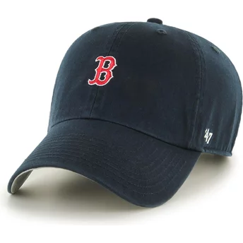 Casquette courbée bleue marine ajustable Clean Up Base Runner Boston Red Sox MLB 47 Brand