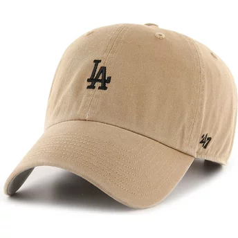 Casquette courbée marron ajustable Clean Up Base Runner Los Angeles Dodgers MLB 47 Brand