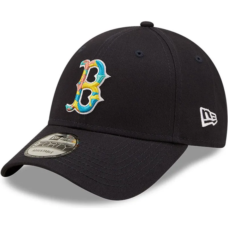 mutzen-gebogen-marineblau-verstellbares-band-9forty-camo-infill-der-boston-red-sox-mlb-von-new-era