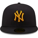 mutzen-flach-marineblau-angepasst-59fifty-league-essential-der-new-york-yankees-mlb-von-new-era