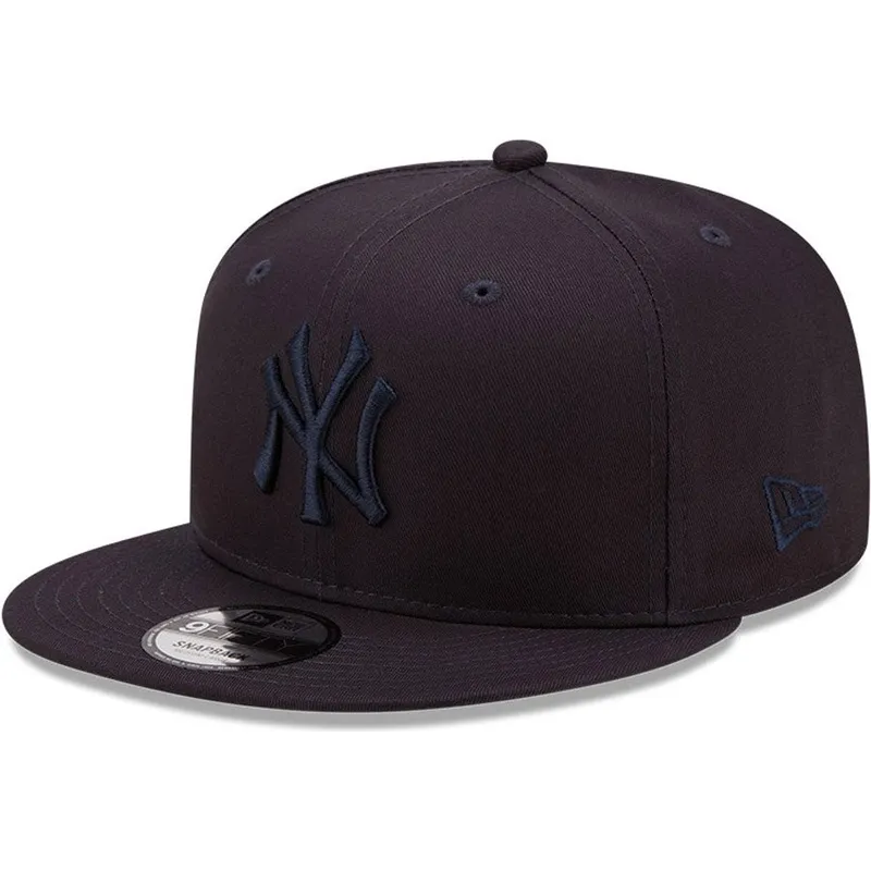 mutzen-flach-marineblau-snapback-9fifty-league-essential-der-new-york-yankees-mlb-von-new-era