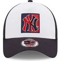 mutzen-gebogen-marineblau-snapback-a-frame-frame-team-patch-der-new-york-yankees-mlb-von-new-era