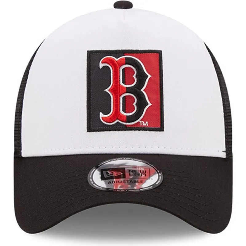 mutzen-gebogen-schwarz-snapback-a-frame-team-patch-der-boston-red-sox-mlb-von-new-era