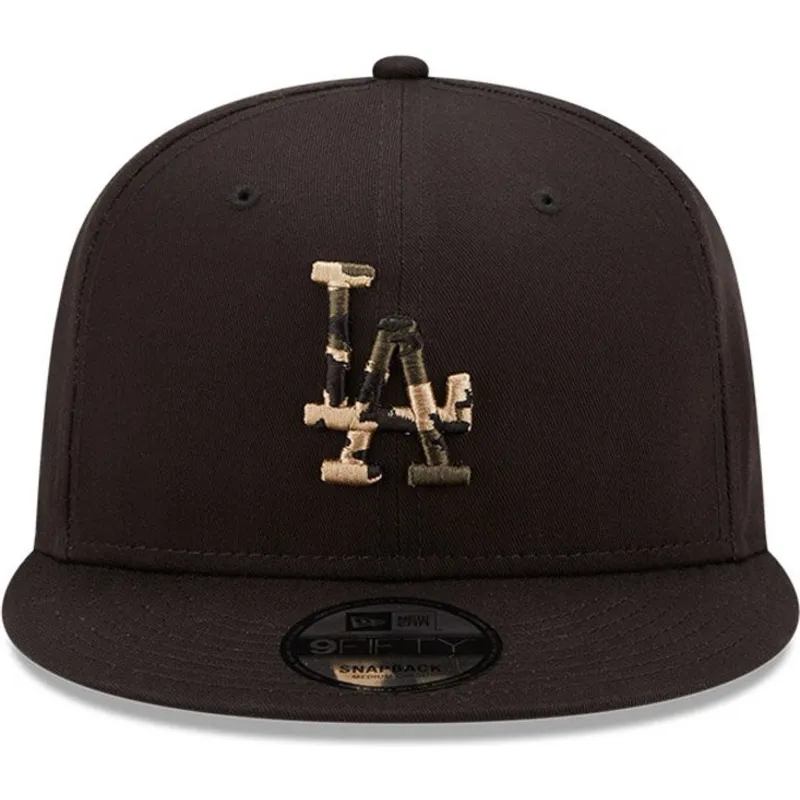 mutzen-flach-schwarz-snapback-9fifty-camo-infill-der-los-angeles-dodgers-mlb-von-new-era