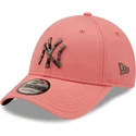 mutzen-gebogen-rosa-verstellbares-band-9forty-camo-infill-der-new-york-yankees-mlb-von-new-era
