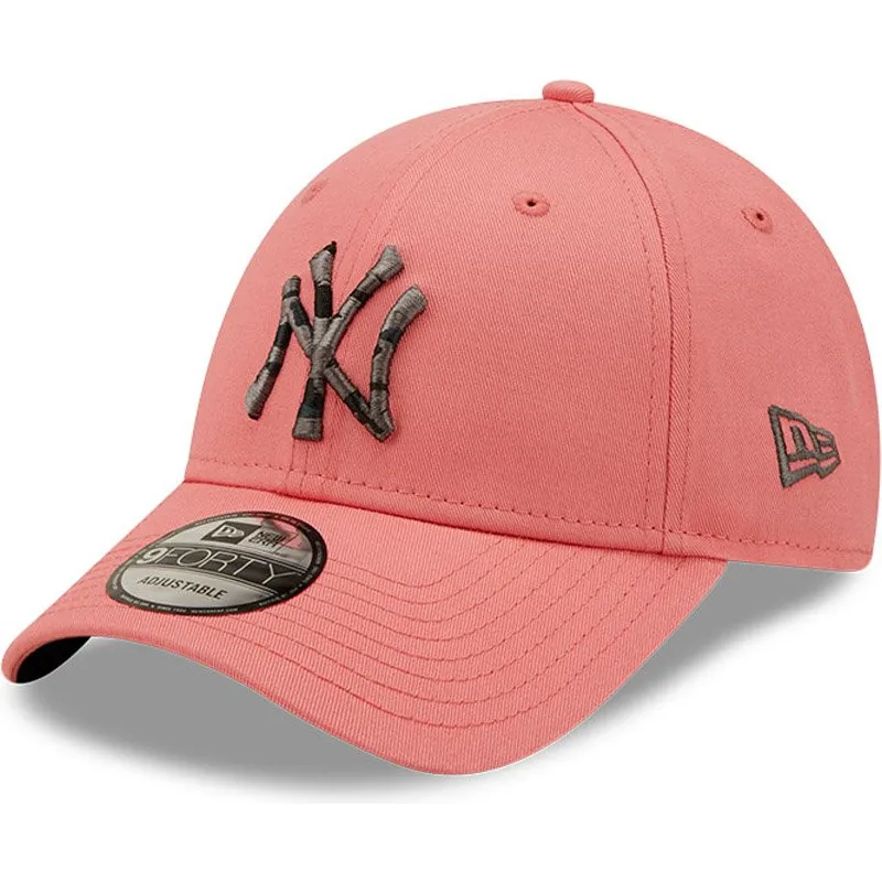 mutzen-gebogen-rosa-verstellbares-band-9forty-camo-infill-der-new-york-yankees-mlb-von-new-era