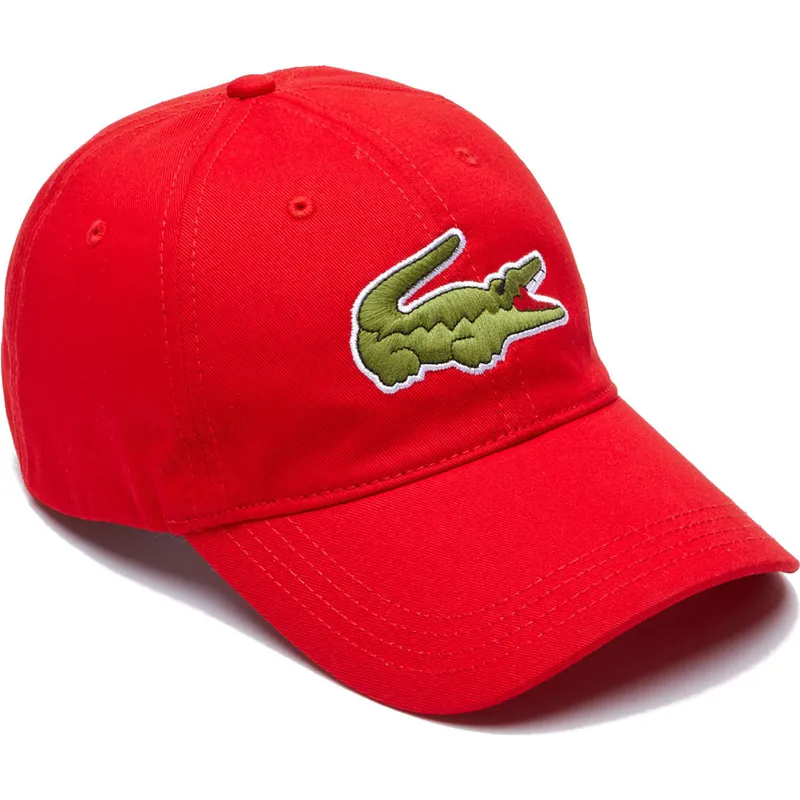 rote-verstellbare-curved-cap-contrast-strap-oversized-crocodile-von-lacoste rote-verstellbare-curved-cap-contrast-strap-oversized-crocodile-von-lacoste