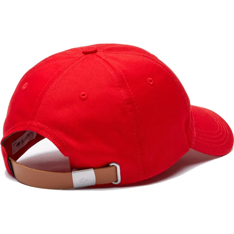 rote-verstellbare-curved-cap-contrast-strap-oversized-crocodile-von-lacoste rote-verstellbare-curved-cap-contrast-strap-oversized-crocodile-von-lacoste