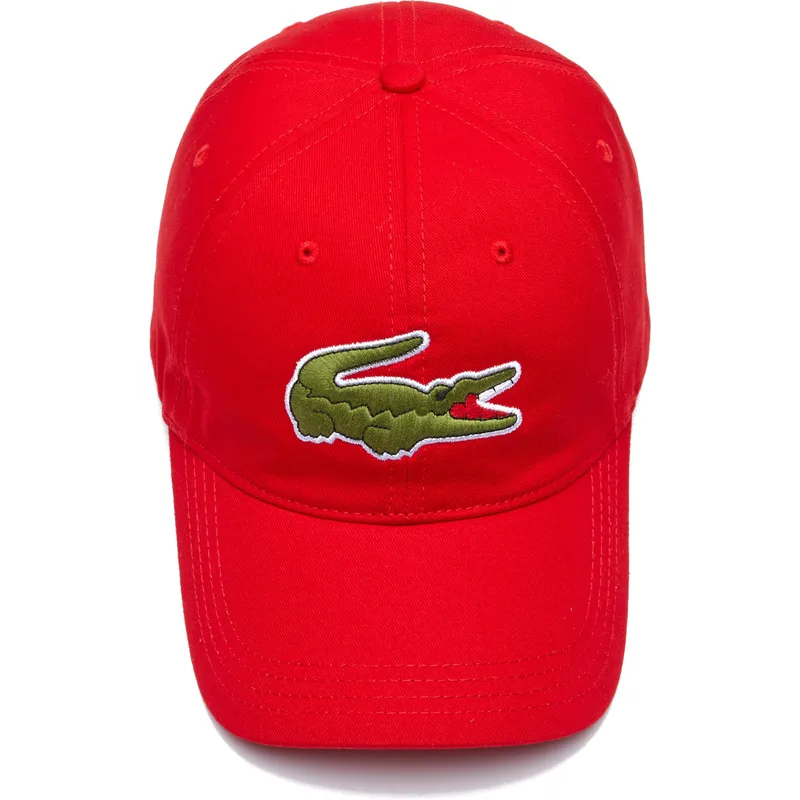 rote-verstellbare-curved-cap-contrast-strap-oversized-crocodile-von-lacoste rote-verstellbare-curved-cap-contrast-strap-oversized-crocodile-von-lacoste