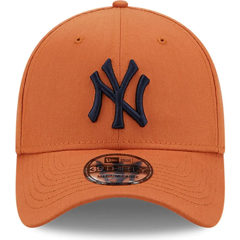 mutzen-gebogen-braun-angepasst-39thirty-league-essential-der-new-york-yankees-mlb-von-new-era