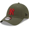 mutzen-gebogen-grun-verstellbares-band-9forty-stadium-food-der-new-york-yankees-mlb-von-new-era