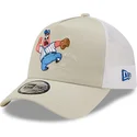 mutzen-gebogen-beige-snapback-a-frame-sporty-der-patricio-estrella-bob-esponja-von-new-era