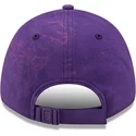 casquette-courbee-violette-ajustable-9forty-washed-pack-split-logo-los-angeles-lakers-nba-new-era