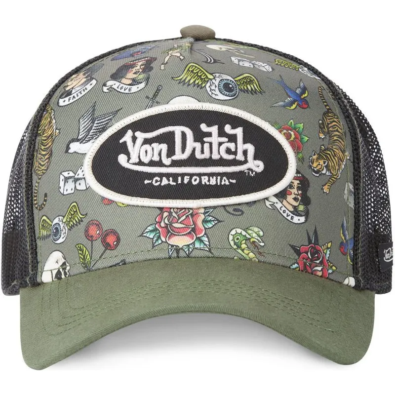 trucker-cap-grun-und-schwarz-tattoo-tat-k-von-von-dutch trucker-cap-grun-und-schwarz-tattoo-tat-k-von-von-dutch
