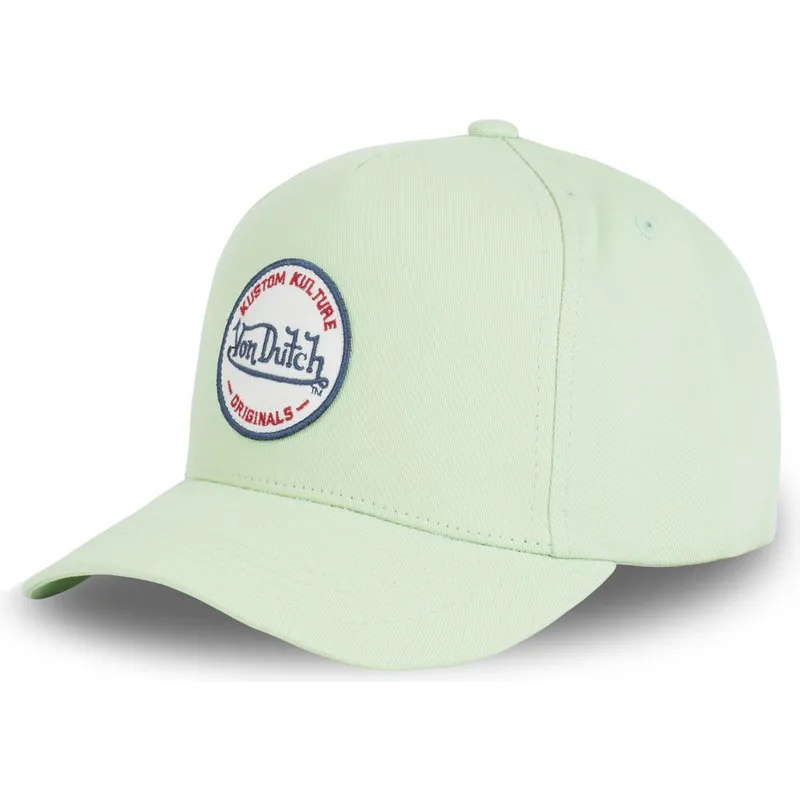 mutzen-gebogen-grun-snapback-von-von-dutch