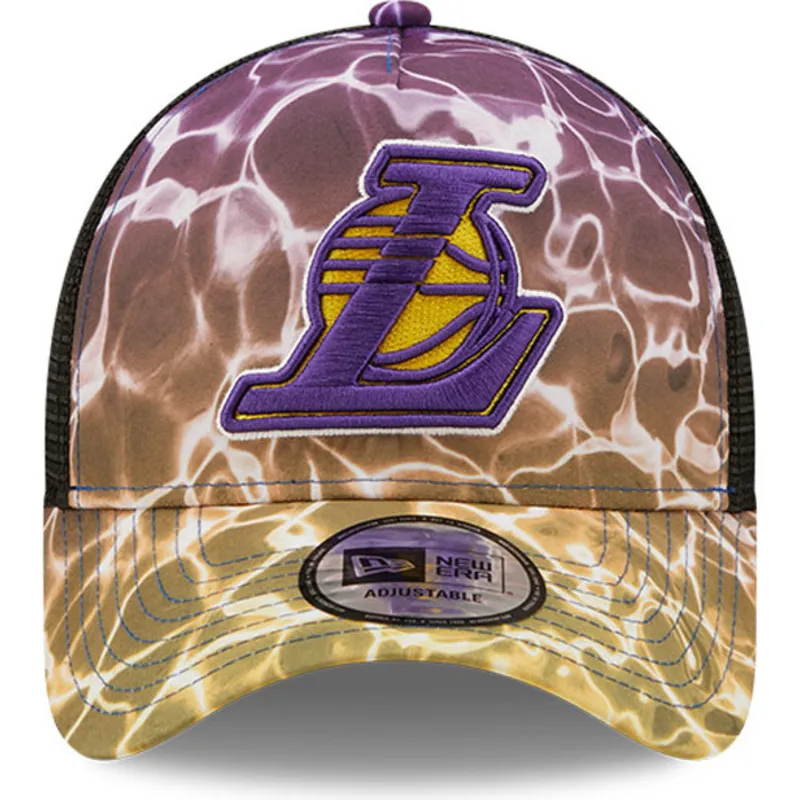 mutzen-gebogen-multicolor-snapback-a-frame-summer-city-der-los-angeles-lakers-nba-von-new-era