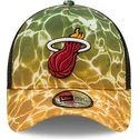 mutzen-gebogen-multicolor-snapback-a-frame-summer-city-der-miami-heat-nba-von-new-era