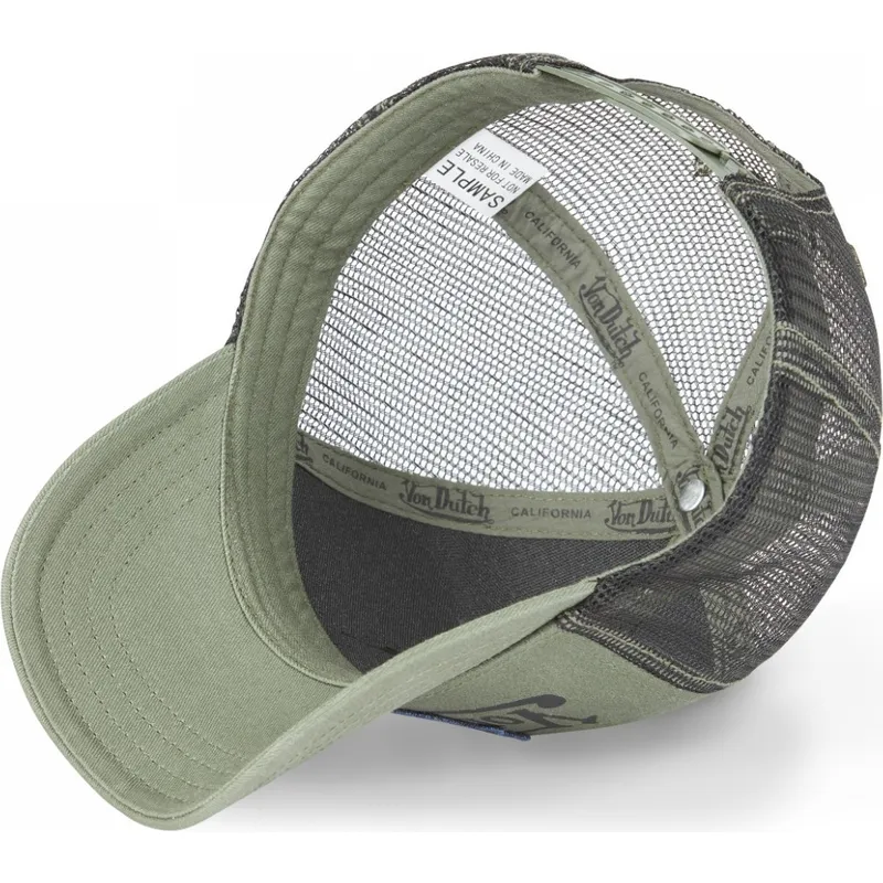 trucker-cap-grun-bulldogge-hund-bull-k-von-von-dutch trucker-cap-grun-bulldogge-hund-bull-k-von-von-dutch