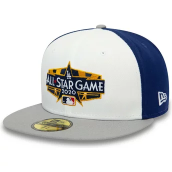 Casquette plate blanche, bleue et grise ajustée 59FIFTY All Star Game Spin Los Angeles Dodgers MLB New Era