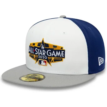 weisse-blaue-und-graue-anliegende-59fifty-flatcap-all-star-game-spin-der-los-angeles-dodgers-mlb-von-new-era