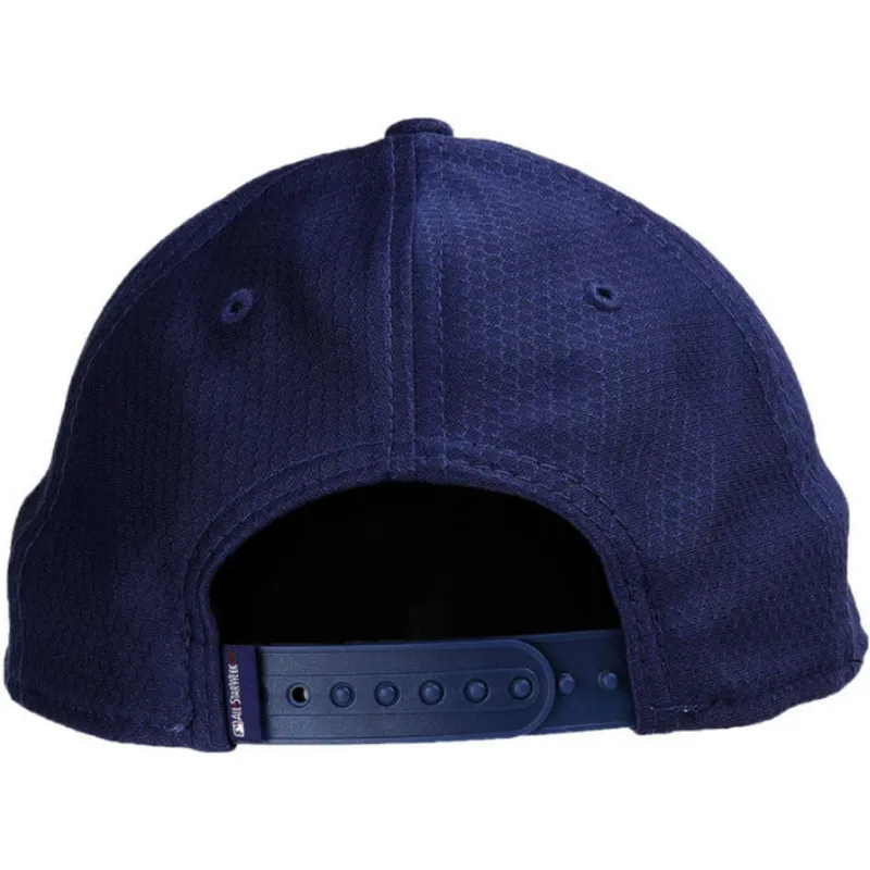 blaue-gebogene-snapback-cap-9forty-washed-pack-split-logo-der-los-angeles-dodgers-mlb-von-new-era